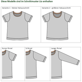 Schnittmuster Lio – Basicshirt für Jungen & Mädchen aus Jersey Gr. 86-158 - Sewando