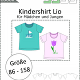 Schnittmuster Lio – Basicshirt für Jungen & Mädchen aus Jersey Gr. 86-158 - Sewando