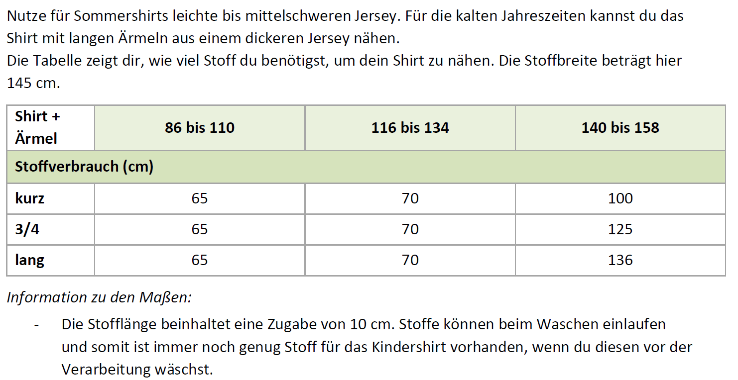 Schnittmuster Lio – Basicshirt für Jungen & Mädchen aus Jersey Gr. 86-158 - Sewando