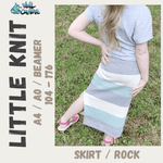 Schnittmuster *Little Knit Skirt* #Rock #Strickrock Gr. 104-176 - Sewando