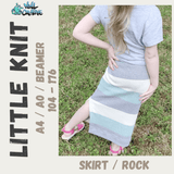 Schnittmuster *Little Knit Skirt* #Rock #Strickrock Gr. 104-176 - Sewando