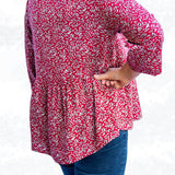 Schnittmuster Marie – Boho Bluse & Kleid mit Saumrüsche Gr. 34-50 / BU 80-116 - Sewando