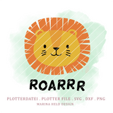 Plotterdatei süßer Löwe - Sewando