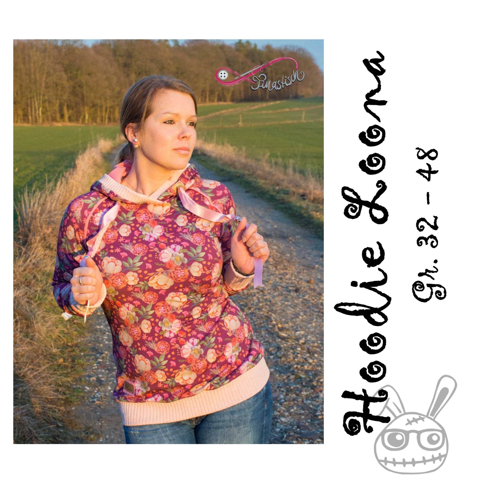 Schnittmuster Loona Hoodie Gr. 32 - 48 - Sewando