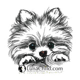 Stickdatei Pomeranian "Lou" - realistisch - FÜR HELLE STOFFE