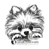 Stickdatei Pomeranian "Lou" - realistisch - FÜR HELLE STOFFE
