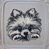 Stickdatei Applikation Pomeranian "Lou" - realistisch - FÜR HELLE & DUNKLE STOFFE