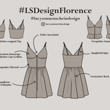 Sommerkleid /-top - Florence - Schnittmuster - Gr. 32-48 - Sewando