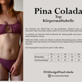 Bikini Set - Pina Colada -  Schnittmuster - Gr. XS-XL :