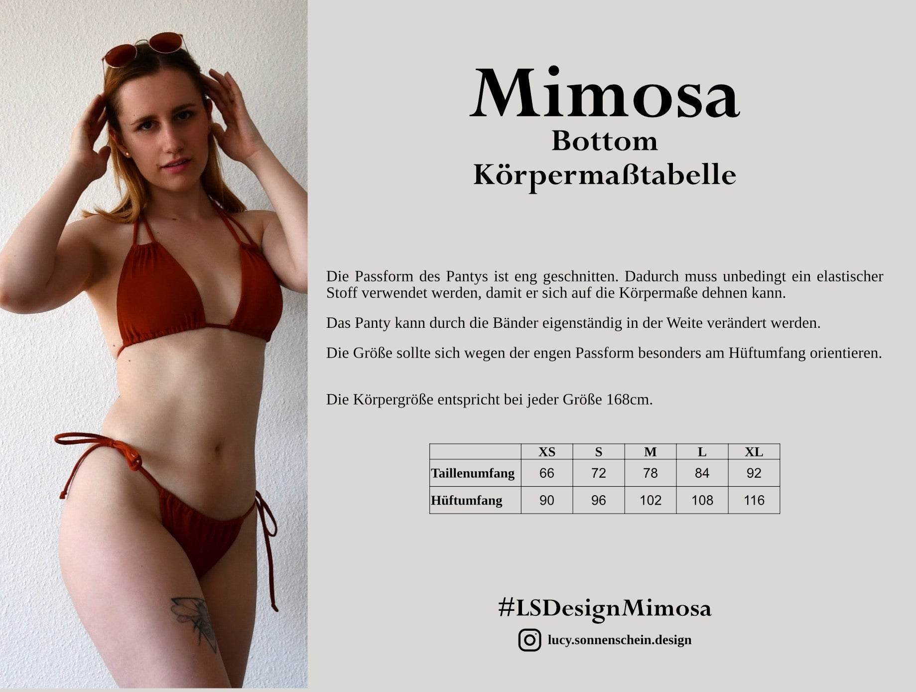 Bikini Set - Mimosa - Schnittmuster - Gr. XS-XL : - Sewando