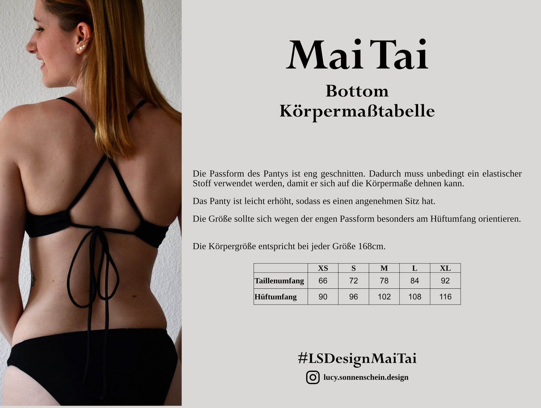 Bikini Set - Mai Tai -Schnittmuster - Gr. XS-XL - Sewando