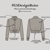 Bluse Wickeloptik - Boise - Schnittmuster - Gr. 32-48 - Sewando