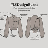 Bluse Rückenausschnitt - Burns - Schnittmuster - Gr. 32-48 - Sewando