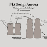 Top / Kleid - Aurora - Schnittmuster - Gr. 32-48 : - Sewando