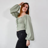 Bluse mit Rüschen - Bolivia - Schnittmuster - Gr. 32-48 - Sewando