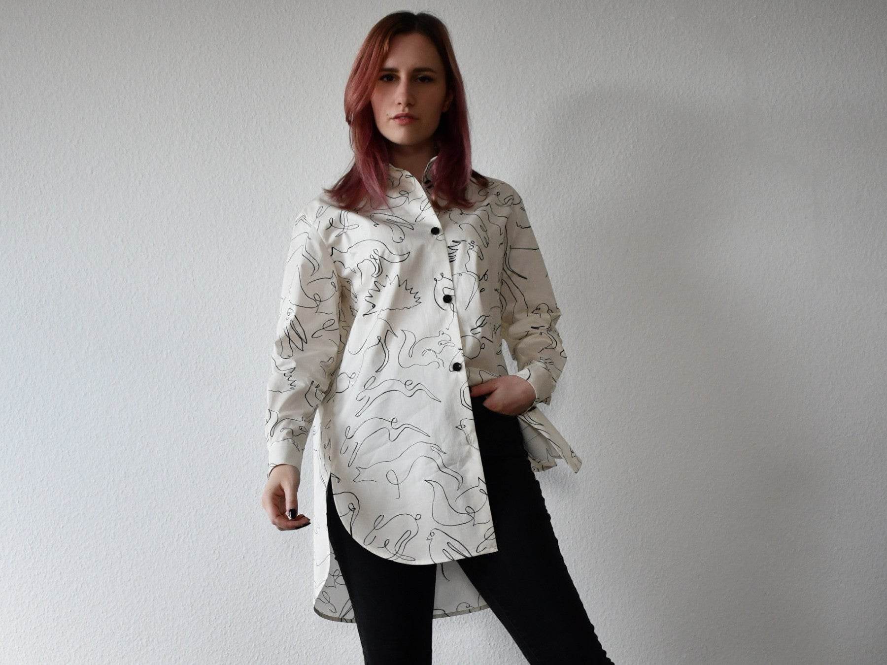 Overzised Bluse - Boston - Schnittmuster - Gr. 32-48 : - Sewando