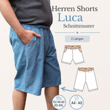 Luca Men - Herren Shorts in 2 Längen - Gr. 44-60