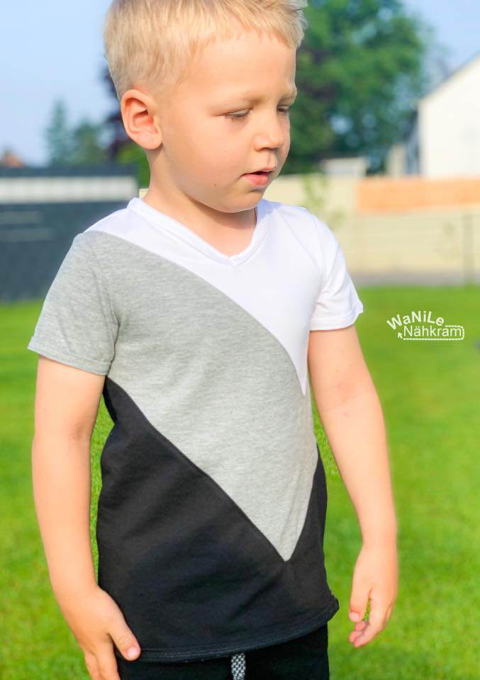 Blockshirt Benni Shirt Schnittmuster 50-170 - Sewando