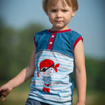 Sommer-Outfitset Gr. 110-140 Bermuda (3 Längen) & wandelbares Top/ Shirt / 2 Schnittmuster - Sewando