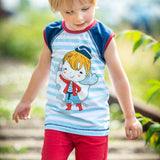 Sommer-Outfitset Gr. 110-140 Bermuda (3 Längen) & wandelbares Top/ Shirt / 2 Schnittmuster - Sewando
