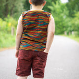 Sommer Outfitset Gr. 74 -104 Bermuda (3 Längen) & wandelbares Top/ Shirt / 2 Schnittmuster - Sewando