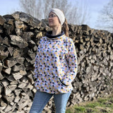 Schnittmuster Oversized Hoodie Weites Winter Meer Damen