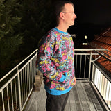Schnittmuster Oversized Hoodie Weites Winter Meer Herren