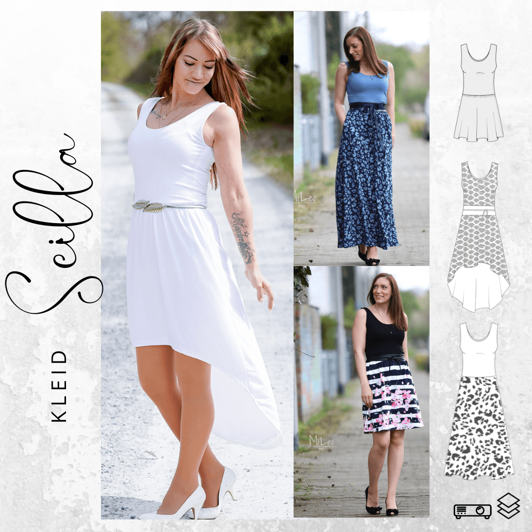 Schnittmuster Kleid SCILLA Gr. 32-54 : - Sewando