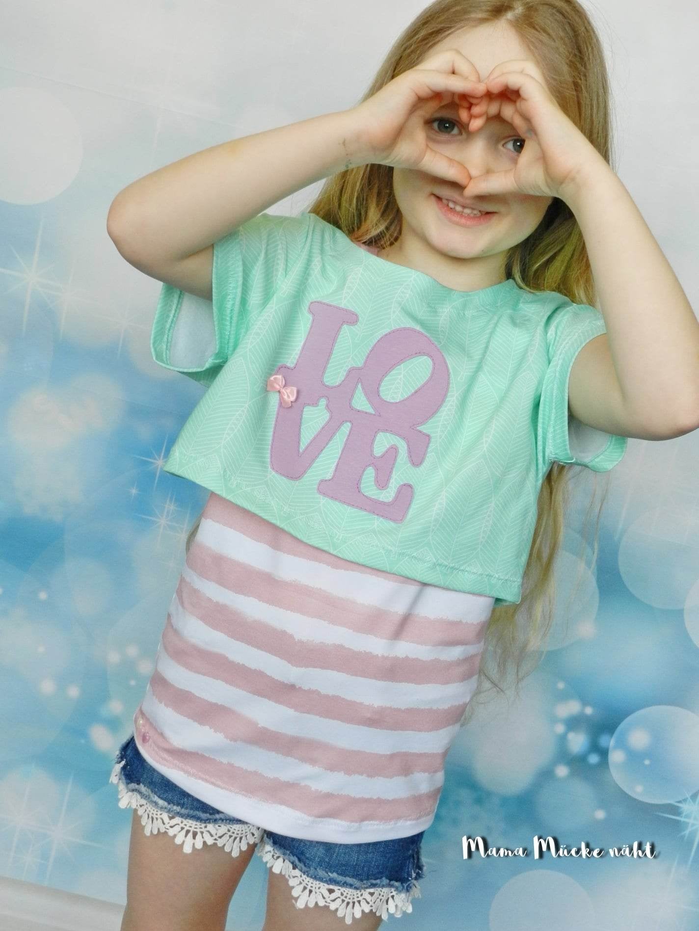 Happy Antonina - Gr 86-164 - Crop Top und Shirts Schnittmuster - Sewando
