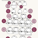 Ebook Schnittmuster Jolie Bow Tunika und Kleid Gr. 74-164