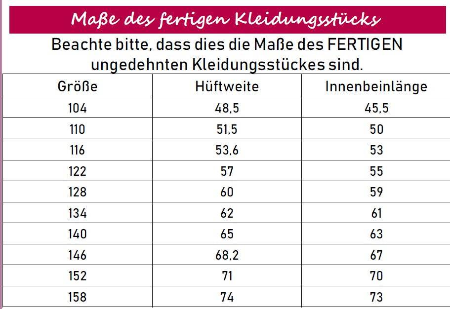 Schnittmuster Annegrete Hose Gr. 104 - 158 - Sewando