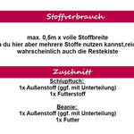Schnittmuster Bealoo Mütze & Loop KU 43 - 57 - Sewando