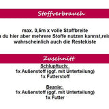 Schnittmuster Bealoo Mütze & Loop KU 43 - 57 - Sewando