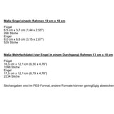 Stickdatei Engel Engelchen ITH mit Holzperle | 10x10 & Mehrfachdatei 13x18 | Schutzengel, Glücksbringer, Dekoration, Anhänger, Geschenk