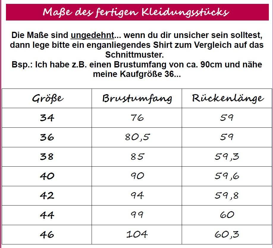 Schnittmuster Tanktop Filou Damen Gr. 34-46 - Sewando