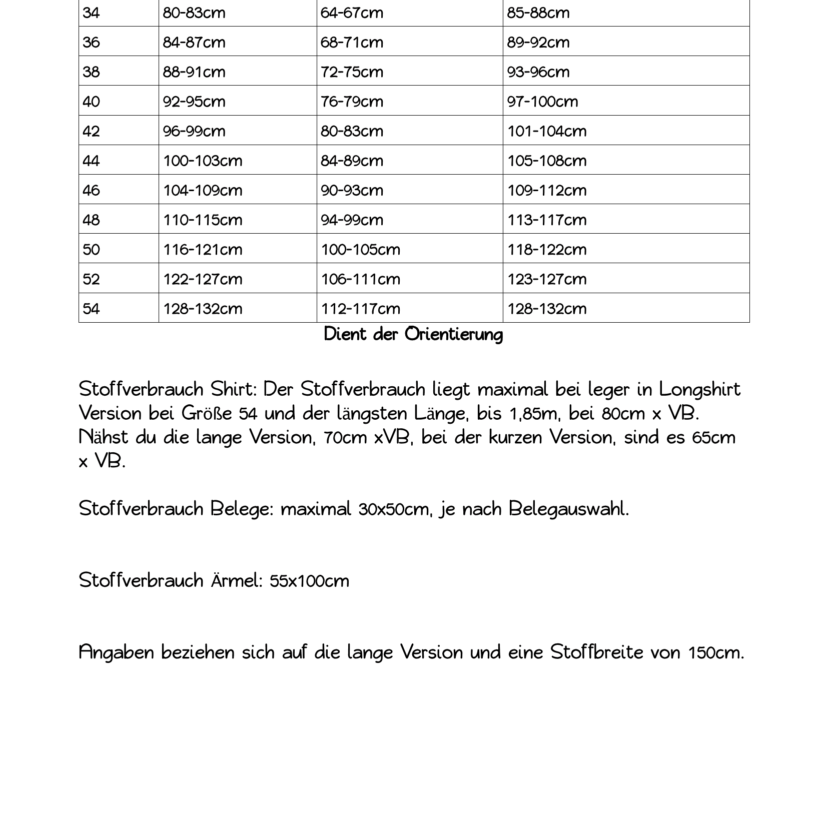 Schnittmuster Miss Sommerglück Shirt Damen Größe 32-54 - Sewando