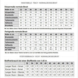 Tracy Kleid normale Brust Gr. 32 -52