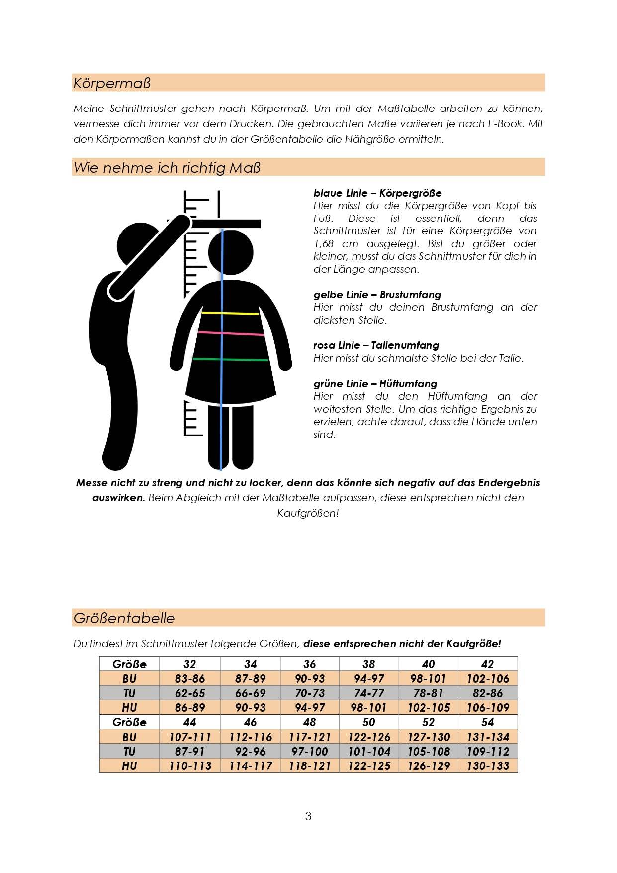 Schnittmuster Shirt Lizzy Größe 32 – 52 - Sewando