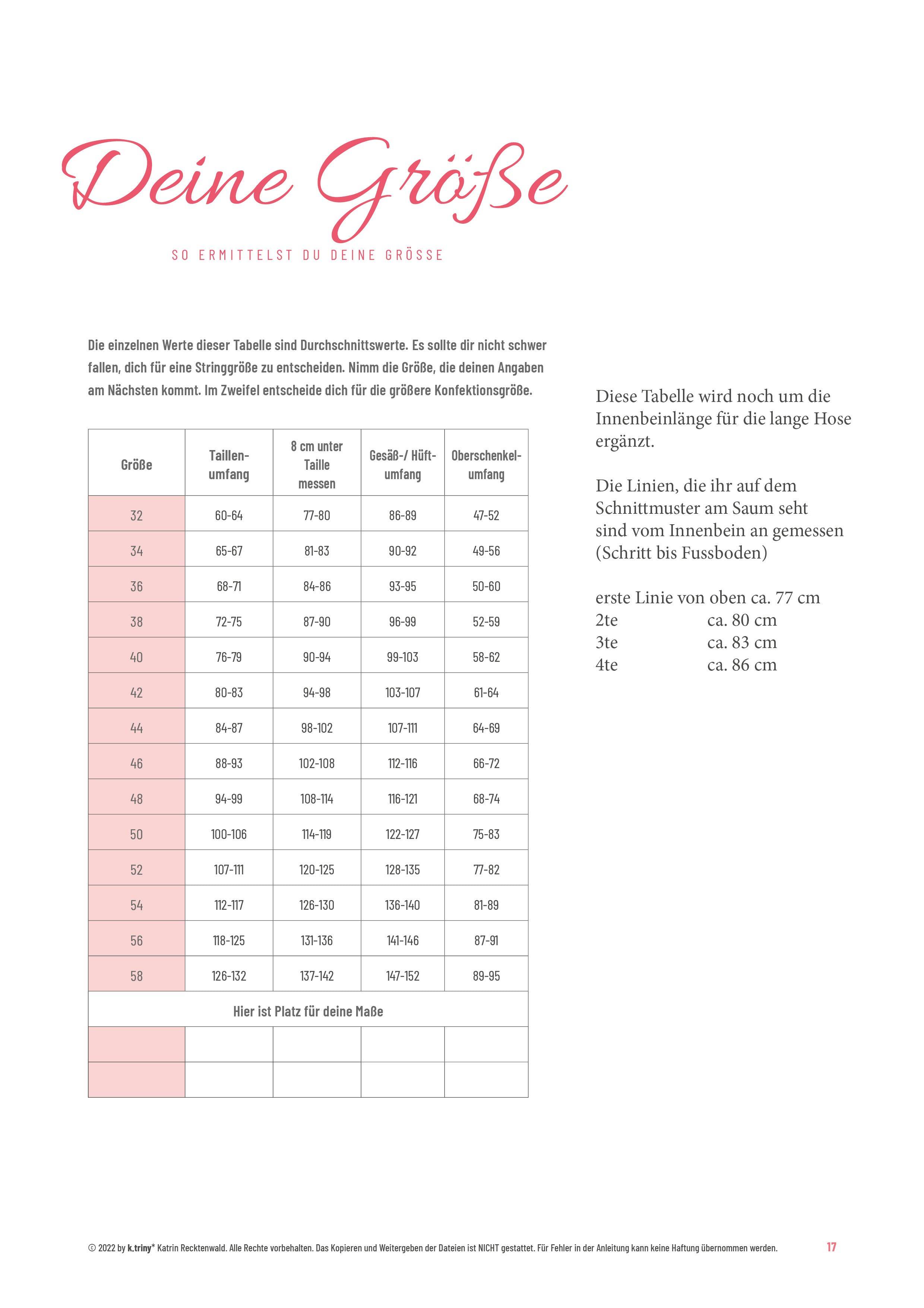 French Knickers Schnittmuster |Gr. 32-58 (deutsch/digital) #Frenchy - Sewando