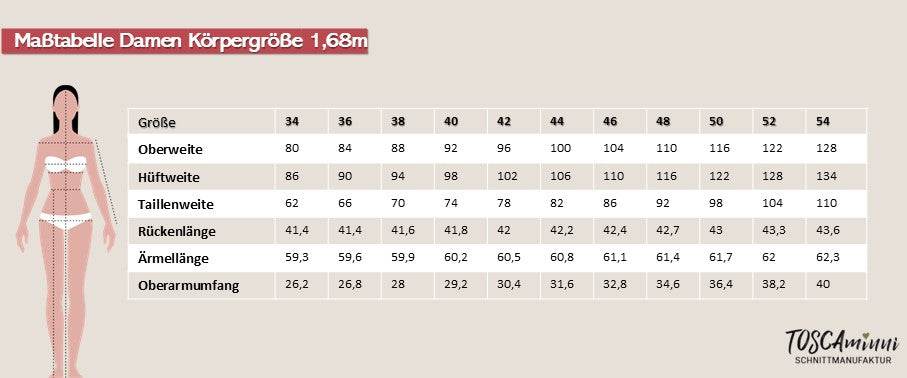 Schnittmuster Damenshirt Rentje Gr. 34-54 - Sewando