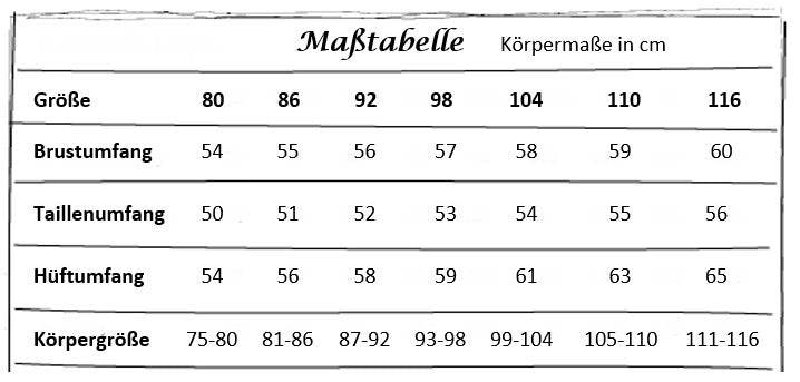 Schnittmuster Kinderdirndl Franzi Gr. 80-116 : - Sewando