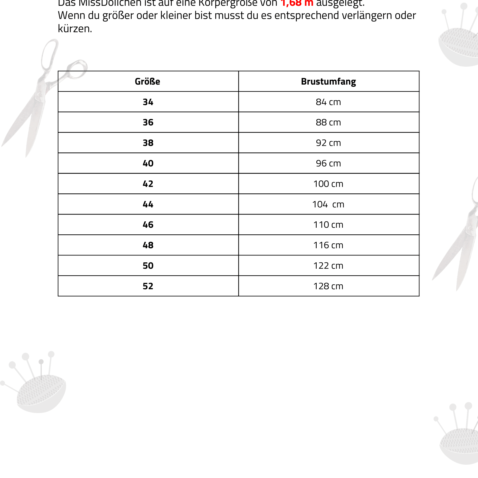 E-Book Babydoll MissDollchen 34-52 Schnittmuster - Sewando