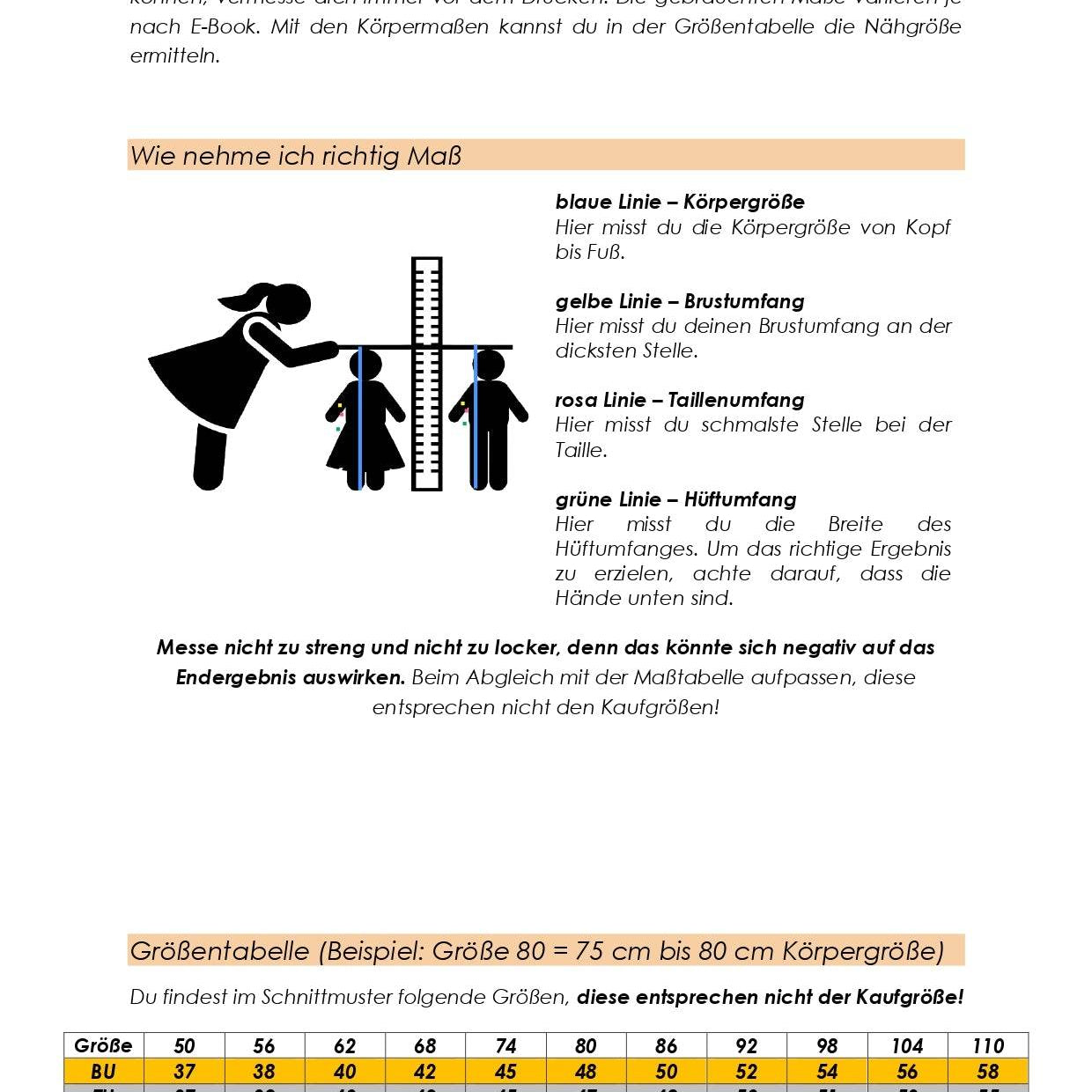 Schnittmuster Emmas Overall Größe 56 – 110 - Sewando