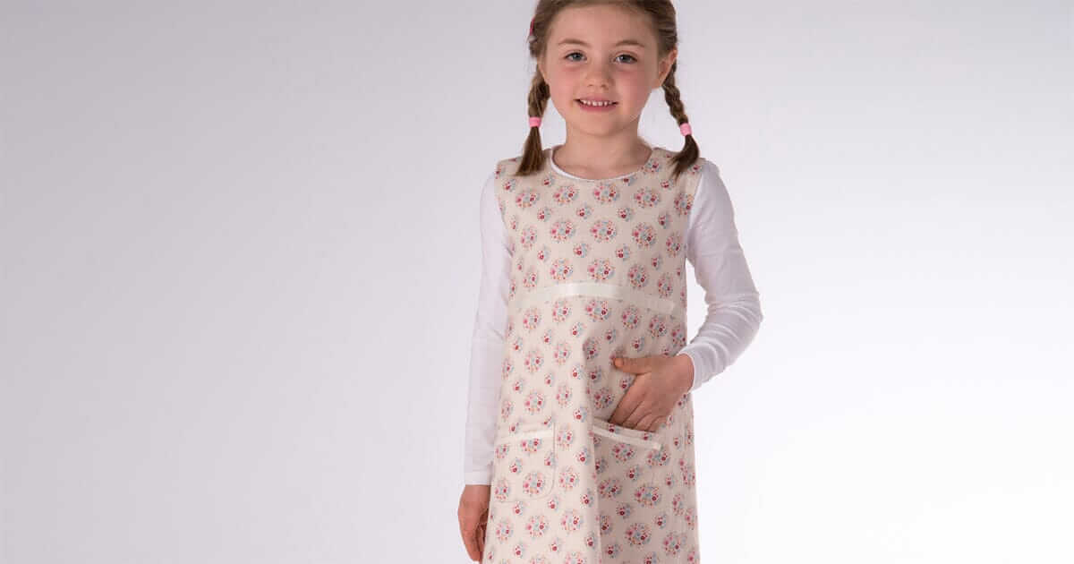 Mädchen Kleid mit Tropfenausschnitt ELENA Schnittmuster Ebook pdf Schnittmuster PDF Ebook download Patternforkids 