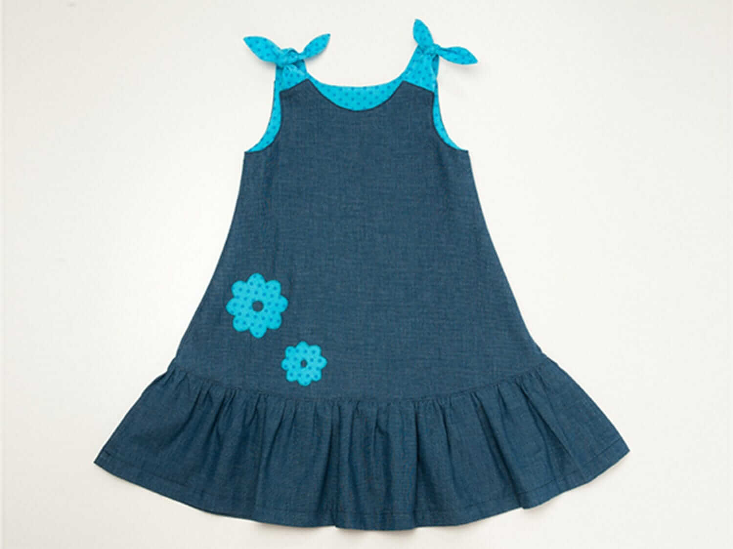 Mädchenkleid mit Schleifen Schnittmuster Ebook pdf SIENA Schnittmuster PDF Ebook download Patternforkids 