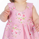 Schnittmuster Download – Mädchen Pinafore Kleid – Digitales PDF-Format – Komplette Anleitung – Rüschen-Design – Gefüttertes Oberteil – Baby- & Kleinkindgrößen – Einfacher Projektleitfaden – Druckbares Format – Mehrere Größen enthalten
