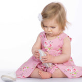 Schnittmuster Download – Mädchen Pinafore Kleid – Digitales PDF-Format – Komplette Anleitung – Rüschen-Design – Gefüttertes Oberteil – Baby- & Kleinkindgrößen – Einfacher Projektleitfaden – Druckbares Format – Mehrere Größen enthalten