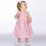 Schnittmuster Download – Mädchen Pinafore Kleid – Digitales PDF-Format – Komplette Anleitung – Rüschen-Design – Gefüttertes Oberteil – Baby- & Kleinkindgrößen – Einfacher Projektleitfaden – Druckbares Format – Mehrere Größen enthalten