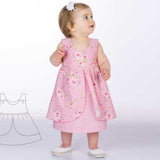 Schnittmuster Download – Mädchen Pinafore Kleid – Digitales PDF-Format – Komplette Anleitung – Rüschen-Design – Gefüttertes Oberteil – Baby- & Kleinkindgrößen – Einfacher Projektleitfaden – Druckbares Format – Mehrere Größen enthalten