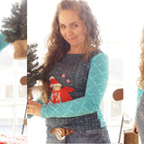 LUCIA DENIM LONGSLEEVE: D. SERIE: "OHNE GEDÖNS": EBOOK 34-54 Schnittmuster